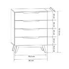 Cômoda Infantil Alpi 4 Gv Branca