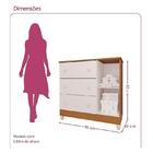 Cômoda Infantil Ambiente New Selena Com Porta Branco Bétula –