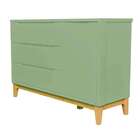 Cômoda Infantil Amor Perfeito 1 Pt 3 Gv Verde E Pinus