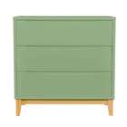 Cômoda Infantil Amor Perfeito 3 Gv Verde E Pinus