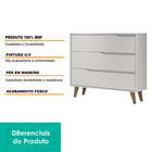 Cômoda Infantil Analu 3 Gv Branca