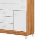 Cômoda Infantil Arco-íris 1 Pt 5 Gv Branca E Nature