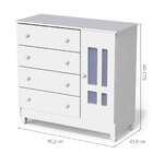 Cômoda Infantil Ariel 1 Pt 4 Gv Branco Brilho