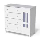 Cômoda Infantil Ariel 1 Pt 4 Gv Branco Brilho