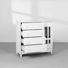 Cômoda Infantil Ariel 1 Pt 4 Gv Branco Brilho