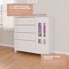 Cômoda Infantil Ariel 1 Pt 4 Gv Branco Brilho