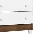 Cômoda Infantil Ariel 4 Gv Branca E Marrom