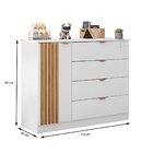 Cômoda Infantil Ayla 1 Porta E 4 Gavetas - Phoenix Baby