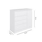 Cômoda Infantil Bb 810 1 Porta 4 Gavetas Branco - Completa Mó