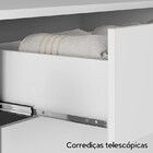 Cômoda Infantil Bibi 1 Porta 3 Gavetas Branco - Móveis Estrela