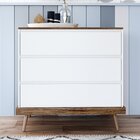 Cômoda Infantil Canção De Ninar 3 Gavetas Branco/amêndoa