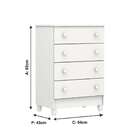 Cômoda Infantil Candy 4 Gv Branca