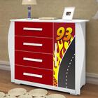 Comoda Infantil Carro Mc Veloz Vermelho