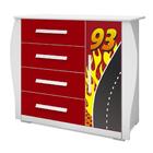 Comoda Infantil Carro Mc Veloz Vermelho