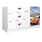 Cômoda Infantil Carros Disney 1 Porta 4 Gavetas Branco - Pura
