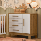Cômoda Infantil Cartagena Freijó Branco Acetinado