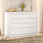 Cômoda Infantil Cléo 1 Pt 5 Gv Branco Fosco