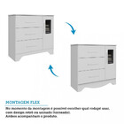 Cômoda Infantil Com Janela 1 Portas 3 Gavetas Popy Retro Pero