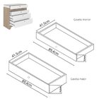 Cômoda Infantil Com Mesa Extensível 4 Gavetas Movelbras Branc