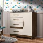 Cômoda Infantil Com Pés Castanho Wood Baunilha Gale Shop Jm