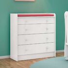 Cômoda Infantil Com Trocador 4 Gavetas Isabella Branco