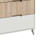 Cômoda Infantil Dengo 3 Gv Branca E Carvalho Treviso