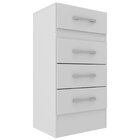 Cômoda Infantil Diana 4 Gavetas Quarto Branco