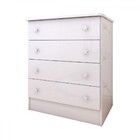 Cômoda Infantil Divertidamente 4 Gavetas Branco - Panorama Mó