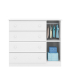 Cômoda Infantil Dora 105cm Mdp Branco Brilho - Sallar Home
