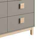 Cômoda Infantil Eleva 6 Gavetas Gianduia Trama - Completa Móv