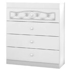 Cômoda Infantil Fantasy Clean 4 Gavetas Branco/capitonê - Móv