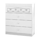 Cômoda Infantil Fantasy Clean 4 Gavetas Branco/capitonê - Móv