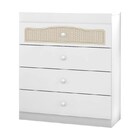 Cômoda Infantil Fantasy Clean 4 Gavetas Branco/telinha - Móve