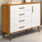 Cômoda Infantil Isis 1 Porta E 4 Gavetas - Reller Móveis