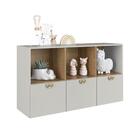 Cômoda Infantil Juvenil Com 3 Gavetões E Nichos Arenas 122x38