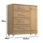 Comoda Infantil Laura 4 Gavs 1 Porta