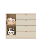 Cômoda Infantil Liz 112cm 100% Mdf Off White Semi Brilho/frei