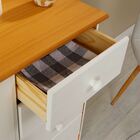 Cômoda Infantil Madeira Maciça 1 Porta 4 Gavetas Rondo - Mel