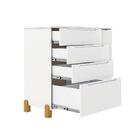 Cômoda Infantil Melody Decor 4 Gavetas 1 Porta Branco