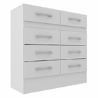 Cômoda Infantil Merida 8 Gavetas Cor Branca