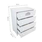 Cômoda Infantil Portugal 4 Gv Branca