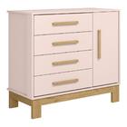 Cômoda Infantil Q Encanto Slim 1 Porta E 4 Gavetas - Qmovi