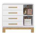 Cômoda Infantil Q Encanto Slim 1 Porta E 4 Gavetas - Qmovi