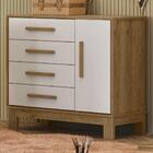 Cômoda Infantil Q Encanto Slim 1 Porta E 4 Gavetas - Qmovi