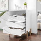 Cômoda Infantil Quarto Gaveteiro Multiuso com Pés em Madeira