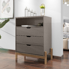 Cômoda Infantil Quarto Gaveteiro Multiuso com Pés em Madeira