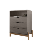 Cômoda Infantil Quarto Gaveteiro Multiuso com Pés em Madeira