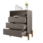 Cômoda Infantil Quarto Gaveteiro Multiuso com Pés em Madeira