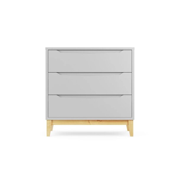 Cômoda Infantil Retrô 3 Gavetas Amor Perfeito Divicar Móveis