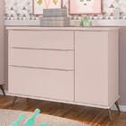 Cômoda Infantil Retrô Alice 1 Porta E 3 Gavetas - Pr Baby